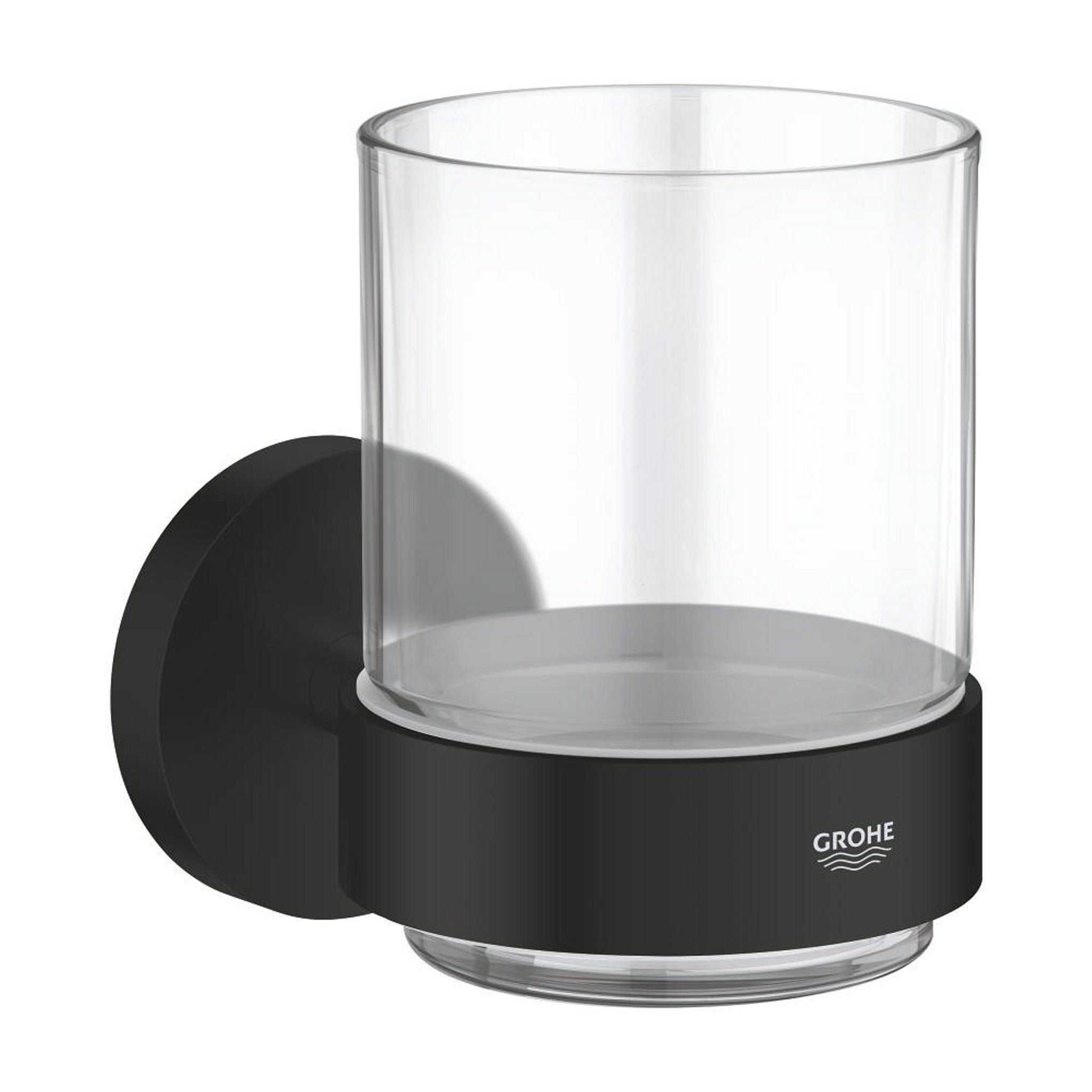 Grohe Essentials Cam Diş Fırçalığı, Mat Siyah - Ürün Görseli