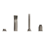 Grohe Allure Brilliant 4 Delikli Küvet Bataryası (Sıva Üstü Grubu), Fırçalı Sert Grafit - Ürün Görseli