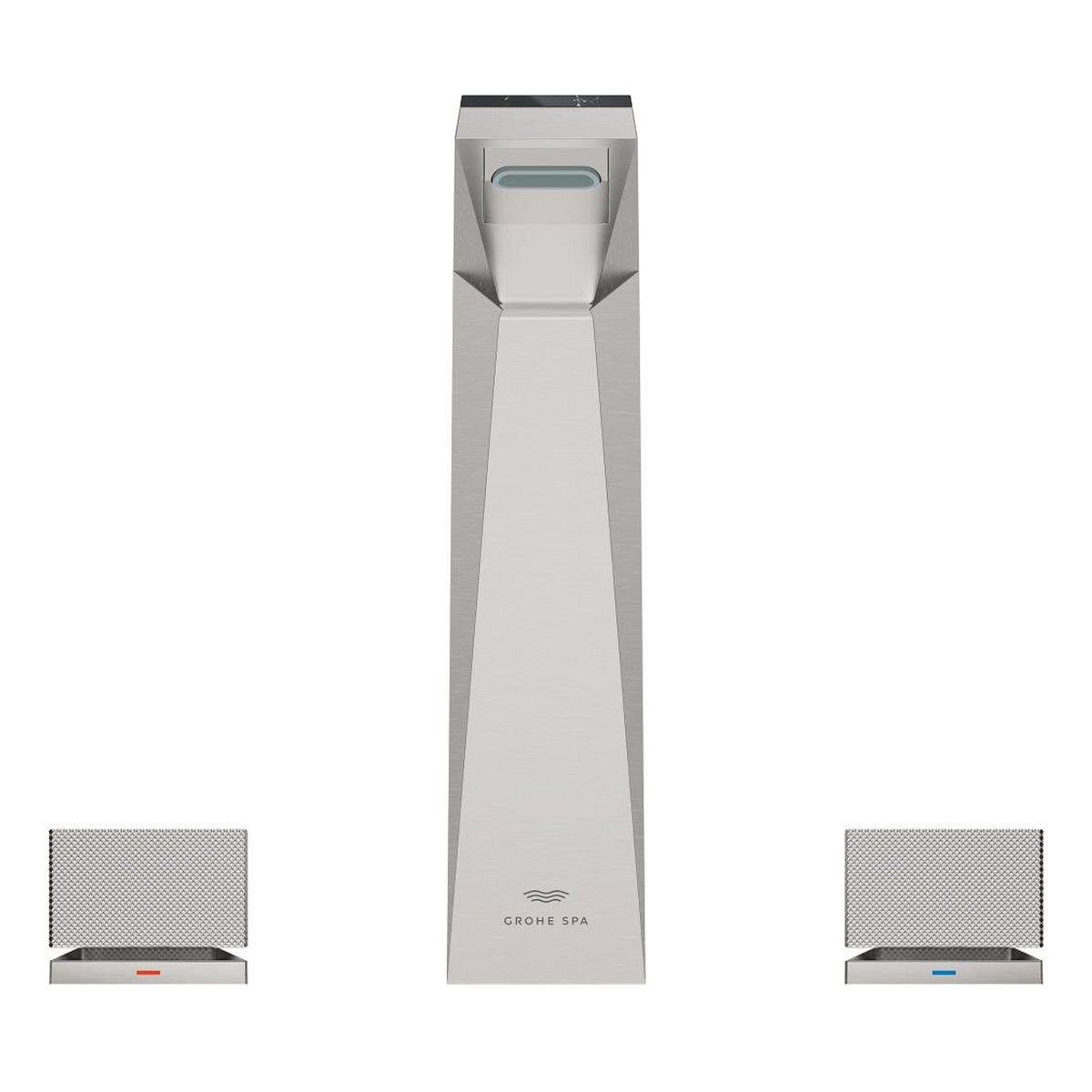 Grohe Allure Brilliant Private Collection L-Boy, 3 Delikli Lavabodan Ankastre Lavabo Bataryası, Sifon Kumandalı, Paslanmaz Çelik - Ürün Görseli
