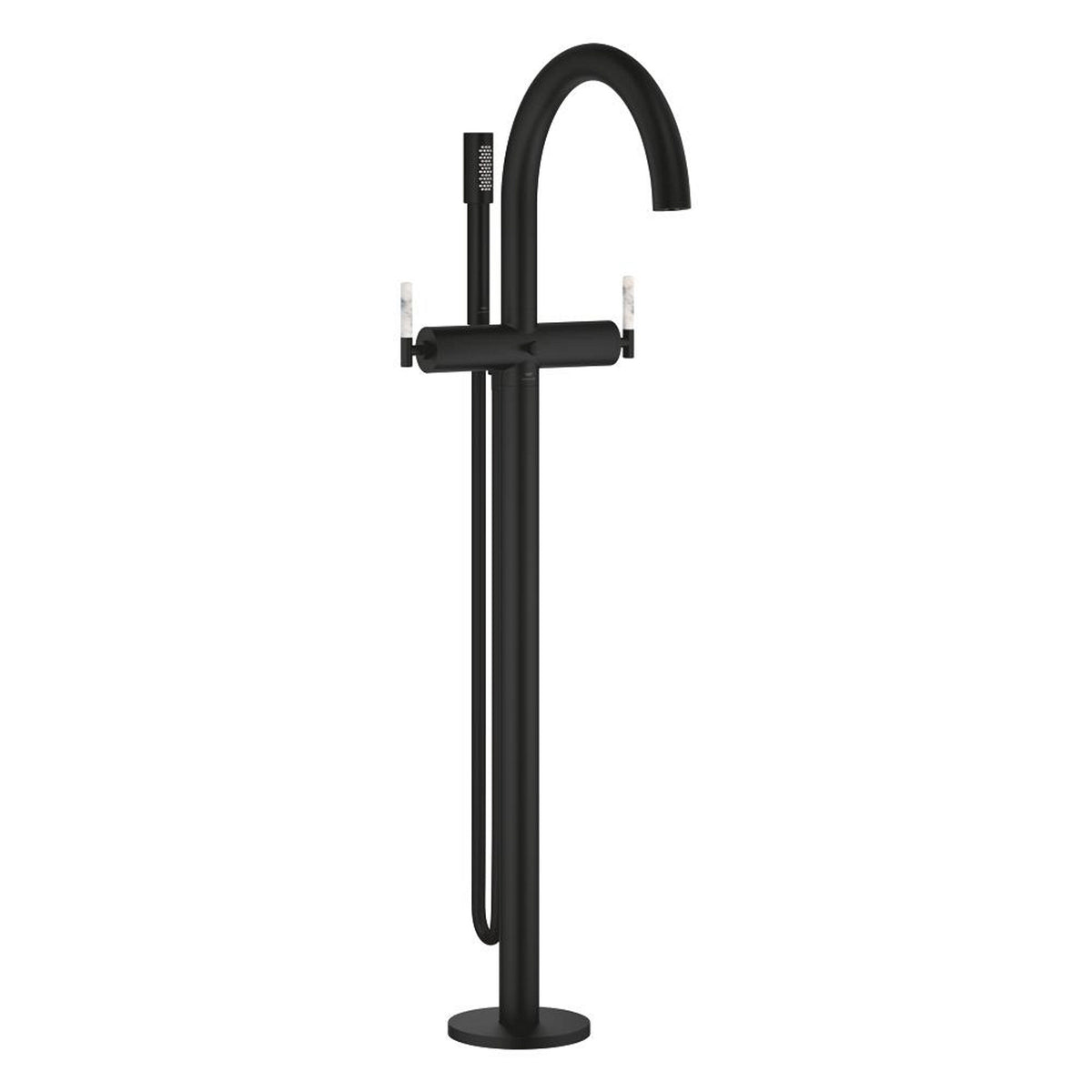 Grohe Atrio Private Collection Tek Yerden Küvet Bataryası (Sıva Üstü Grubu), Hayalet Siyah - Ürün Görseli