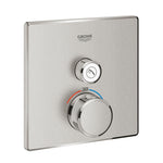 Grohe Grohtherm SmartControl Akış Kontrollü Ankastre Termostatik Duş Bataryası (Tek Yollu, Sıva Üstü Grubu), Paslanmaz Çelik - Ürün Görseli