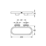Grohe Selection Halka Havluluk - Teknik Çizim