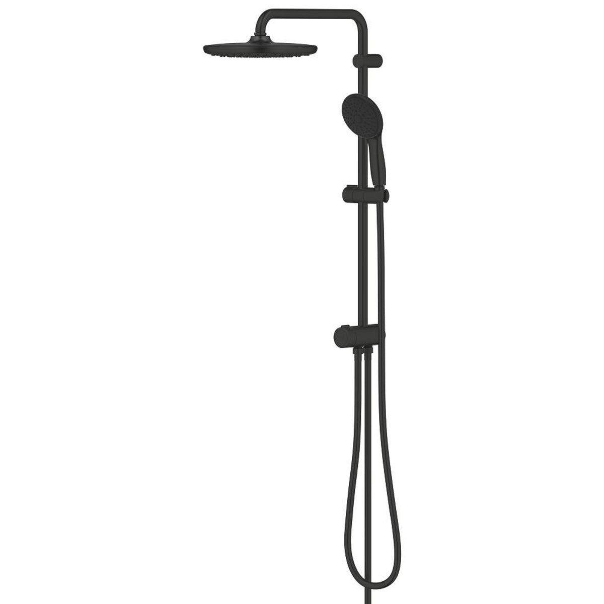Grohe Tempesta System 250 Duvara Monte Duş Sistemi, Yön Değiştiricili, Mat Siyah - Ürün Görseli