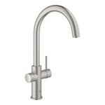Grohe Blue Home Arıtmalı İçme Suyu ve Soda Yapan Eviye Bataryası, Paslanmaz Çelik - Ürün Görseli