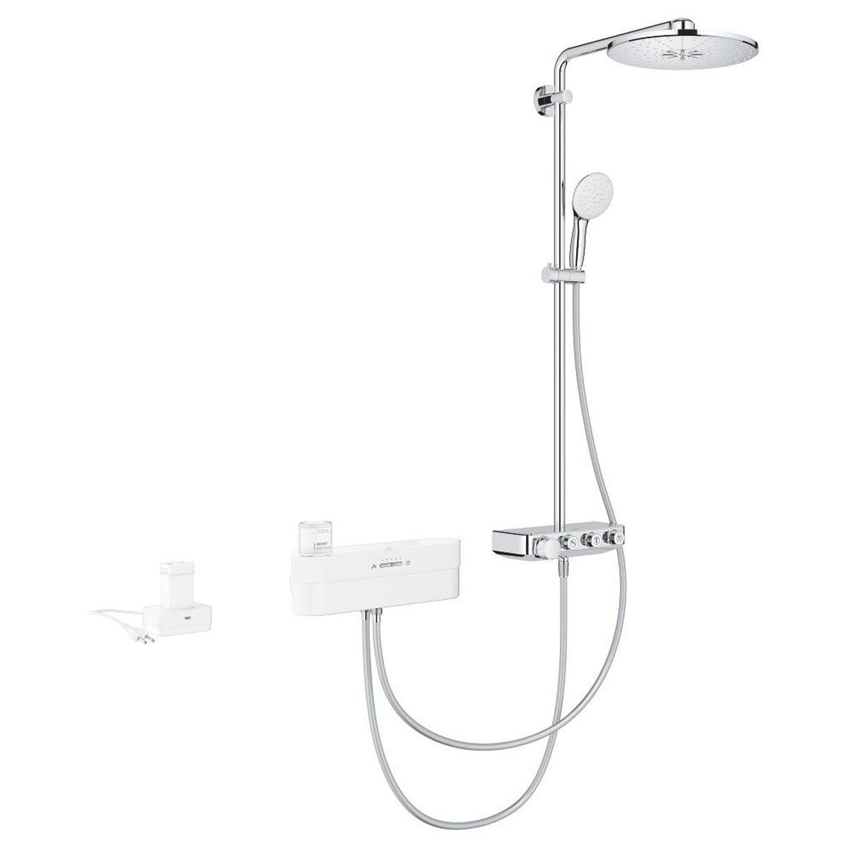 Grohe Euphoria Purefoam SmartControl 310 Duo Duş Sistemi, Duvara Monte, Termostatik/Elektronik Bataryalı Duş Kolonu (Su ve Sabun Püskürtmeli El Duşu) - Ürün Görseli
