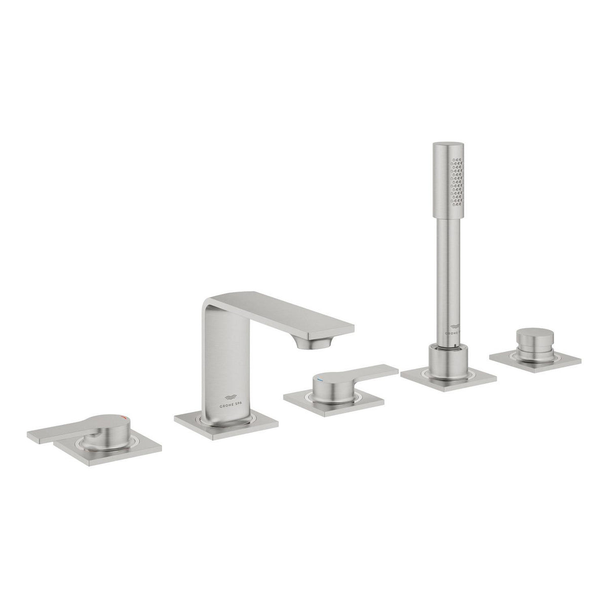 Grohe Allure 5 Delikli Ankastre Küvet Bataryası, Paslanmaz Çelik - Ürün Görseli