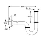 Grohe Sifon - Teknik Çizim