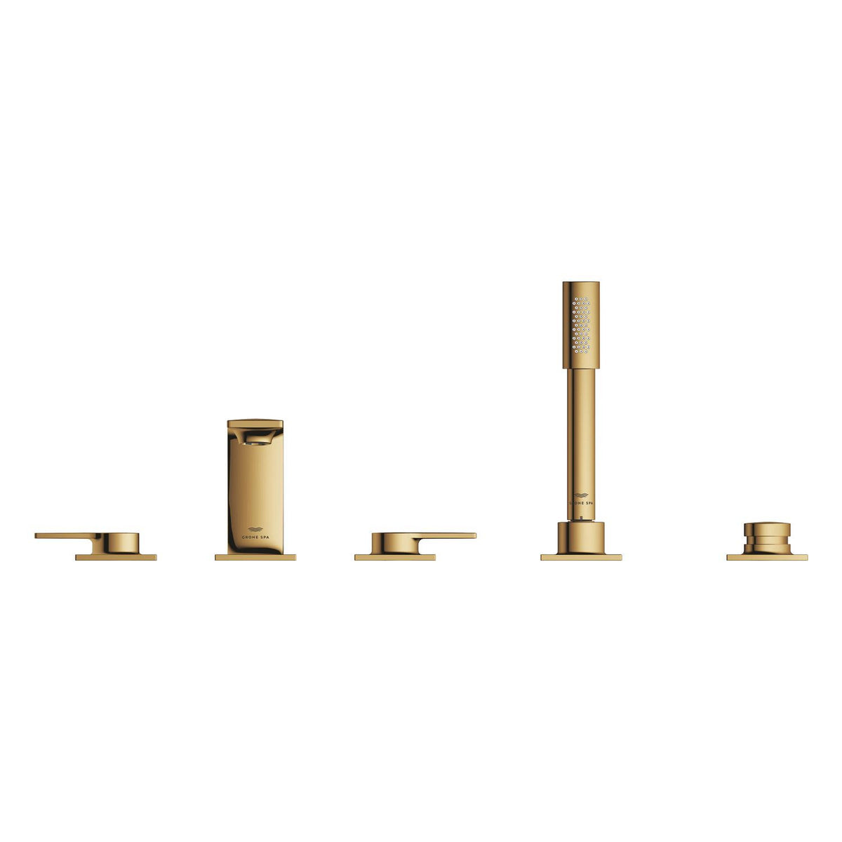 Grohe Allure 5 Delikli Ankastre Küvet Bataryası, Altın - Ürün Görseli