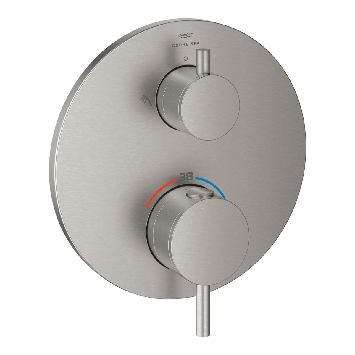 Grohe Atrio Termostatik Banyo/Duş Bataryası (Sıva Üstü Grubu), 2 Yollu, Paslanmaz Çelik - Ürün Görseli