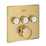 Grohe Grohtherm SmartControl Akış Kontrollü Ankastre Termostatik Banyo Bataryası (3 Yollu, Sıva Üstü Grubu), Fırçalı Altın - Ürün Görseli