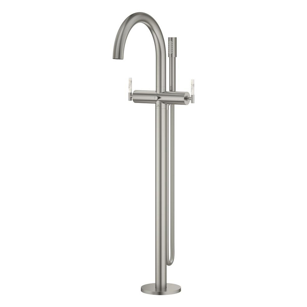 Grohe Atrio Private Collection Tek Yerden Küvet Bataryası (Sıva Üstü Grubu), Saten Çelik - Ürün Görseli