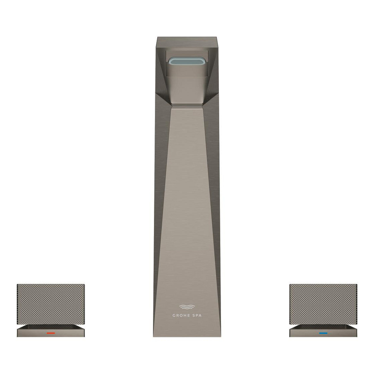 Grohe Allure Brilliant Private Collection L-Boy, 3 Delikli Lavabodan Ankastre Lavabo Bataryası, Sifon Kumandalı, Fırçalı Sert Grafit - Ürün Görseli