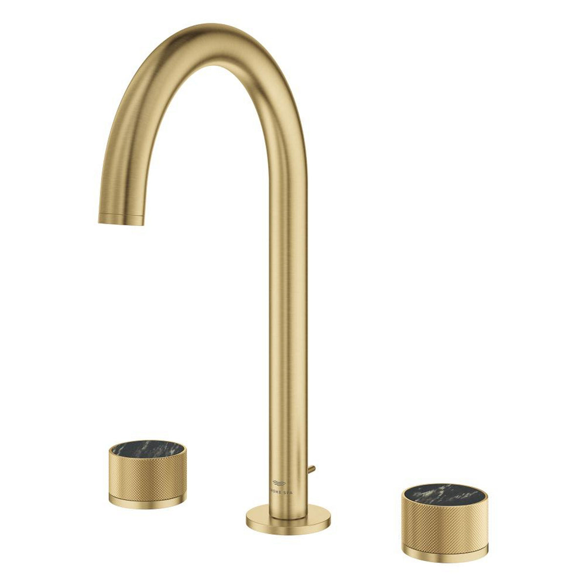 Grohe Atrio Private Collection 3 Delikli Ankastre Lavabo Bataryası, Sifon Kumandalı (L-Boy), Fırçalı Altın - Ürün Görseli