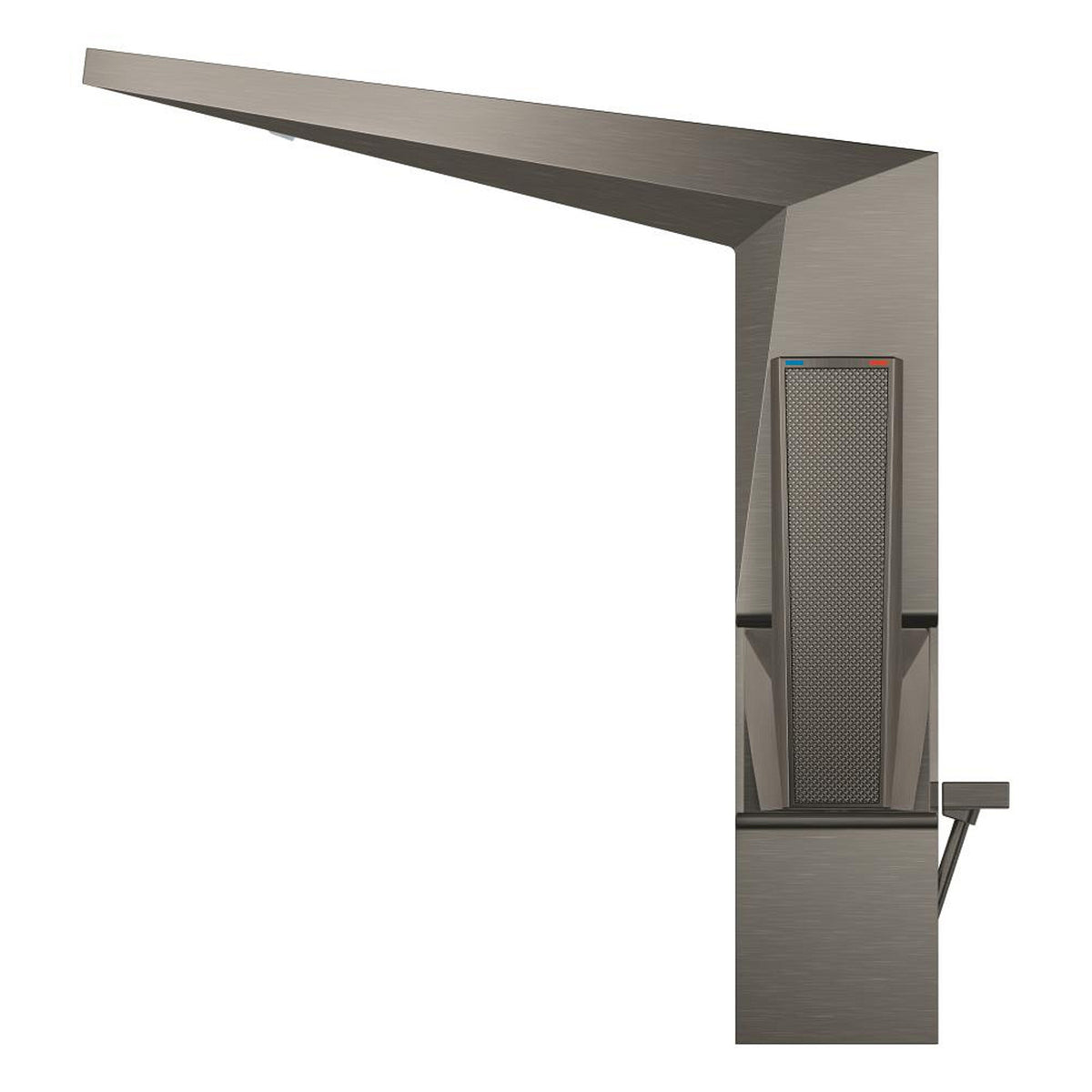 Grohe Allure Brilliant Private Collection L-Boy Sifon Kumandalı Yüksek Lavabo Bataryası, Fırçalı Sert Grafit - Ürün Görseli