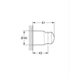 Grohe Tempesta Sabit Duş Askısı - Teknik Çizim