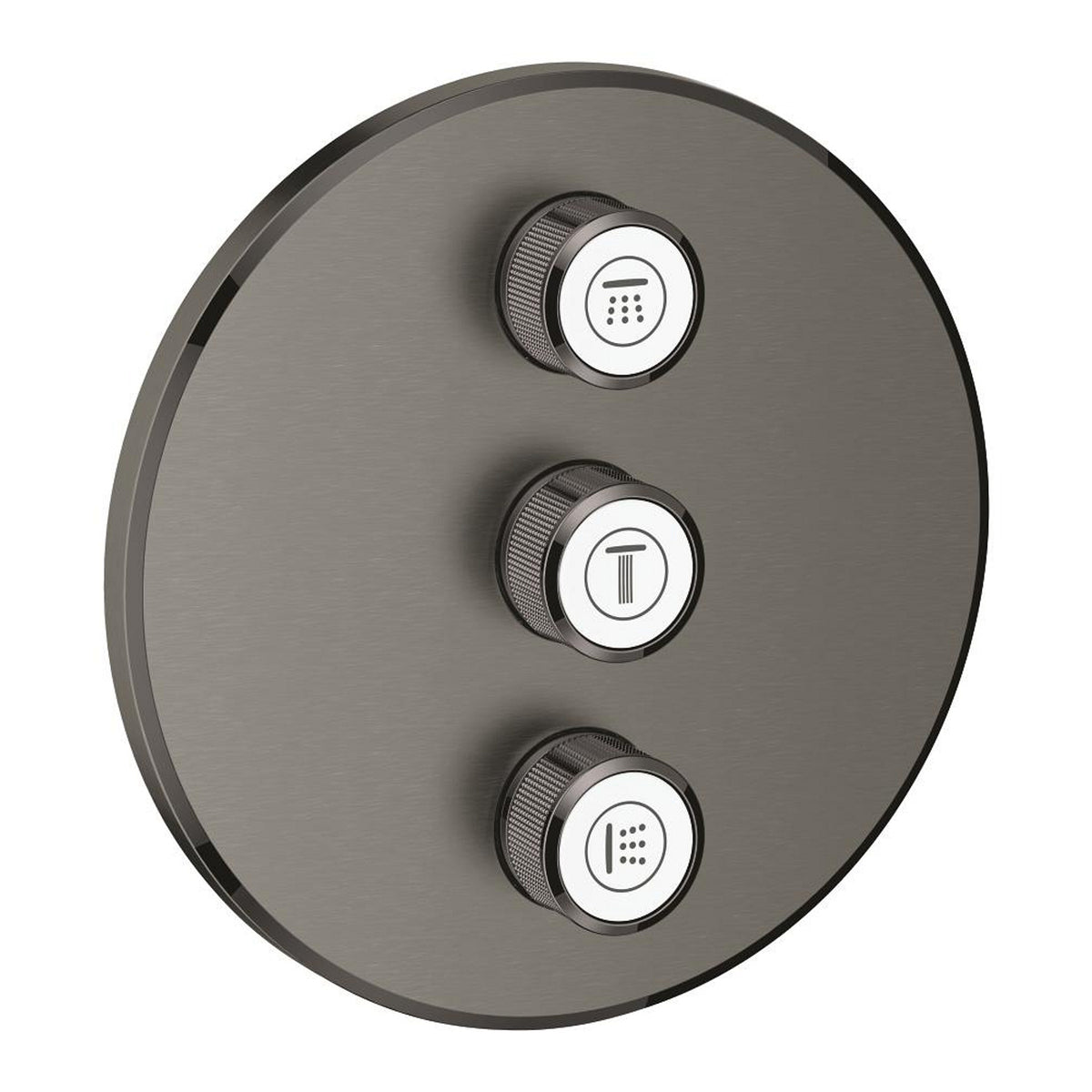 Grohe SmartControl Akış Kontrollü Ankastre Yönlendirici (3 Yollu, Sıva Üstü Grubu), Fırçalı Sert Grafit - Ürün Görseli