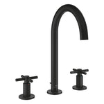 Grohe Atrio 3 Delikli Ankastre Lavabo Bataryası (4 Çubuklu Volan) L-Boy, Hayalet Siyah - Ürün Görseli