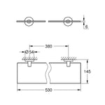 Grohe Essentials Cam Raf - Teknik Çizim