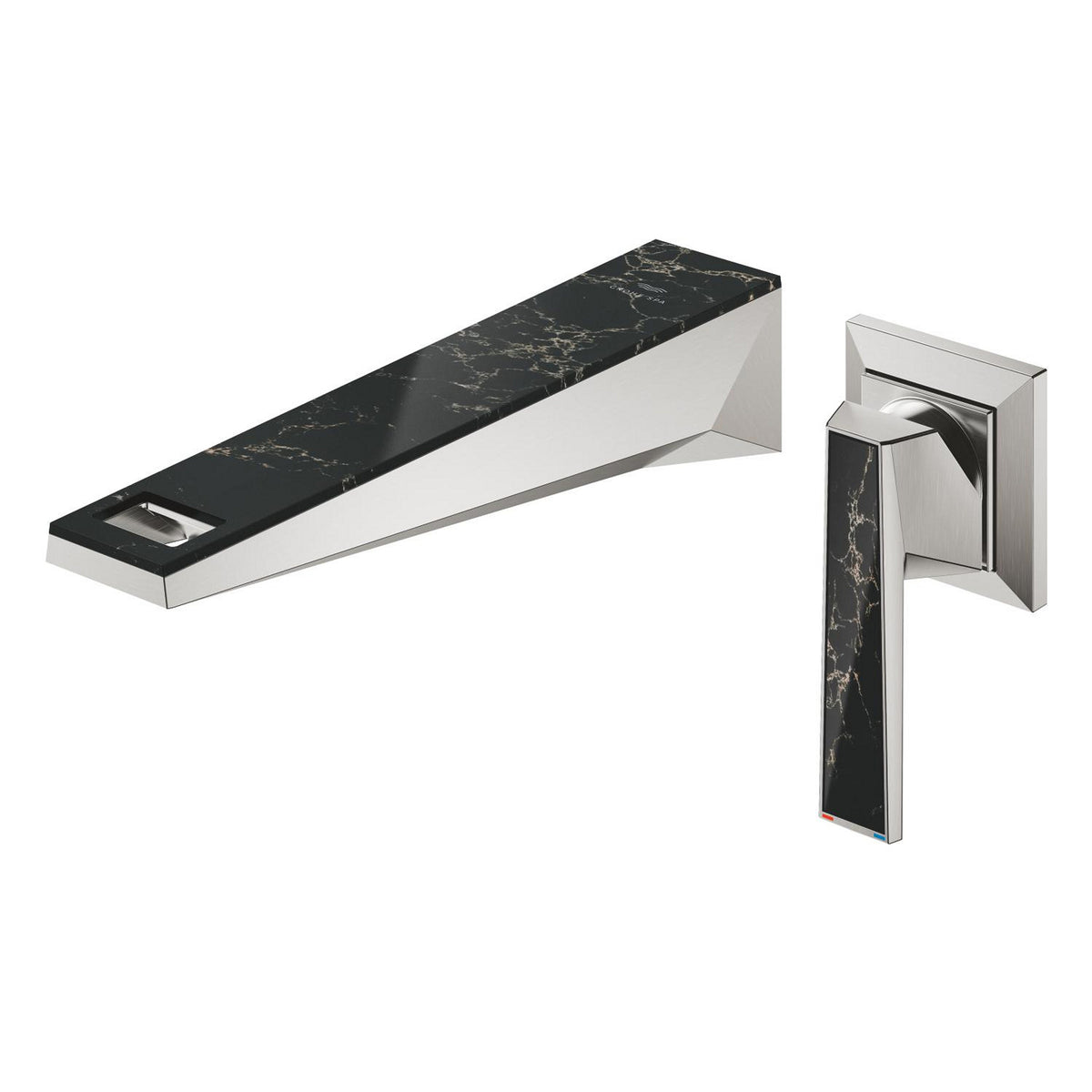 Grohe Allure Brilliant Private Collection 2 Delikli Duvardan Ankastre Lavabo Bataryası M-Boy (Sıva Üstü Grubu), Paslanmaz Çelik - Ürün Görseli
