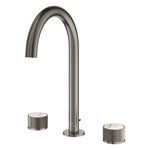 Grohe Atrio Private Collection 3 Delikli Ankastre Lavabo Bataryası, Sifon Kumandalı (L-Boy), Fırçalı Sert Grafit - Ürün Görseli