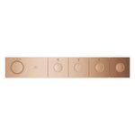 Grohe Grohtherm Aqua Tiles SmartControl Termostatik Ankastre Banyo Bataryası, 4 Çıkışlı, Fırçalı Bakır (Sıva Üstü Grubu) - Ürün Görseli