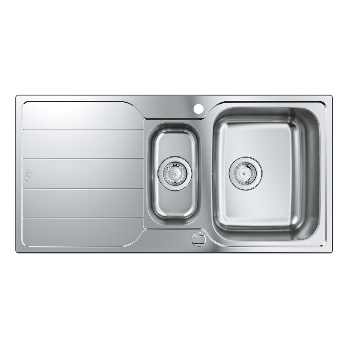 Grohe K500 Damlalıklı 1,5 Gözlü Eviye, Paslanmaz Çelik (Sağ-Sol Damlalıklı, 100x50 cm) - Ürün Görseli