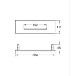 Grohe Rainshower Aqua Tiles Cascade Ankastre Tepe Duşu, Şelale Akışlı, Fırçalı Bakır (Sıva Üstü Grubu) - Teknik Çizim