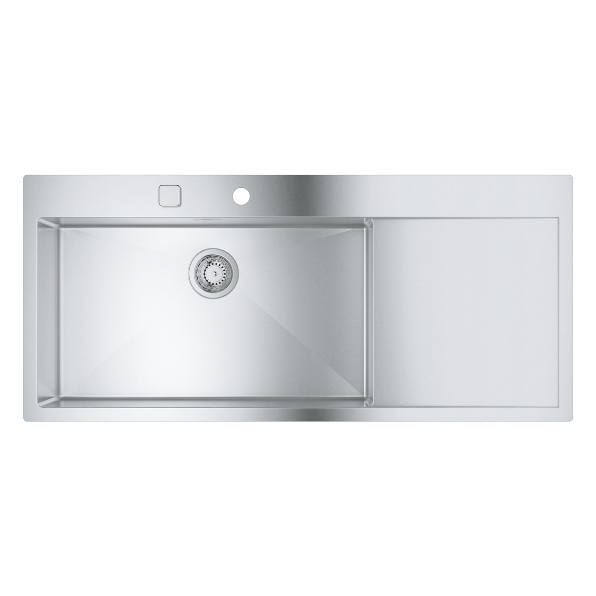 Grohe K1000 Damlalıklı Tek Gözlü Eviye, Paslanmaz Çelik (Sağ Damlalıklı, 116x52 cm) - Ürün Görseli