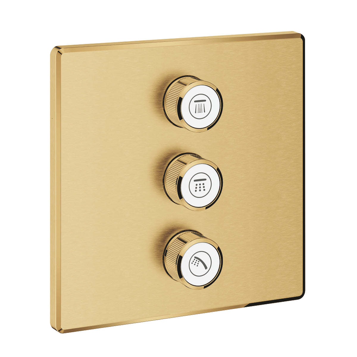 Grohe Grohtherm SmartControl Akış Kontrollü Ankastre Yönlendirici (3 Yollu, Sıva Üstü Grubu), Fırçalı Altın - Ürün Görseli