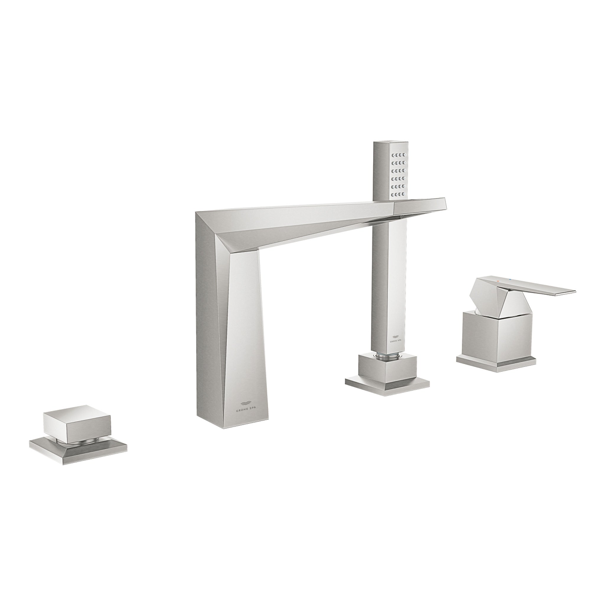 Grohe Allure Brilliant 4 Delikli Küvet Bataryası (Sıva Üstü Grubu), Paslanmaz Çelik - Ürün Görseli