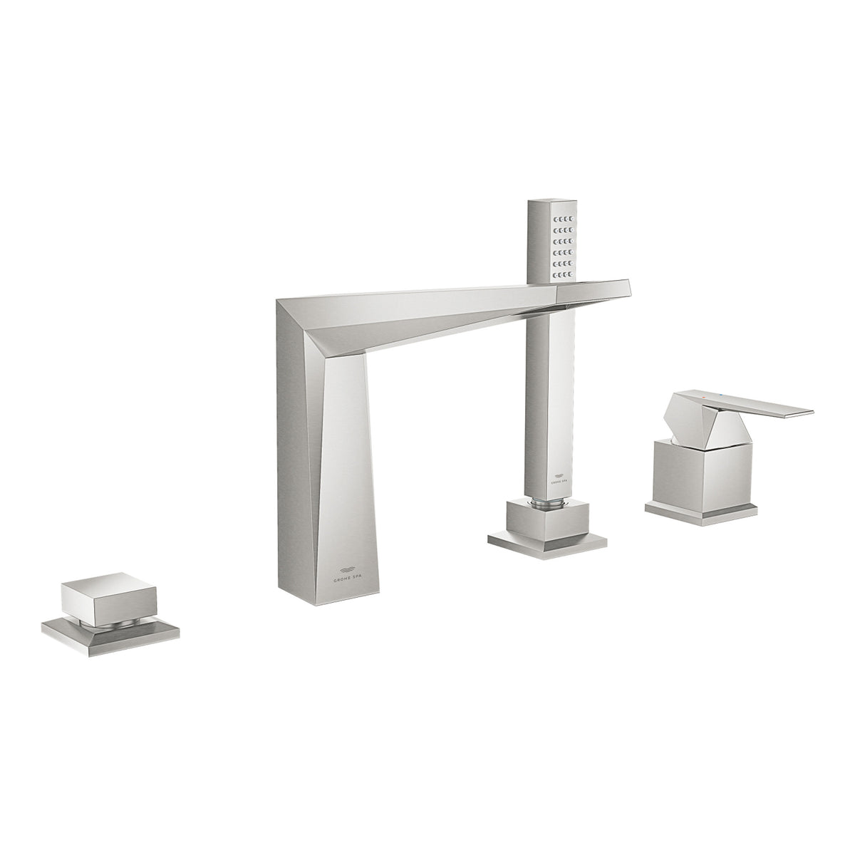 Grohe Allure Brilliant 4 Delikli Küvet Bataryası (Sıva Üstü Grubu), Paslanmaz Çelik - Ürün Görseli