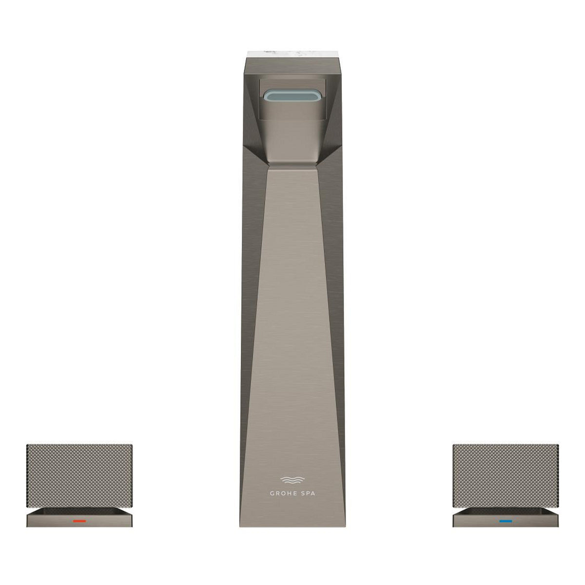 Grohe Allure Brilliant Private Collection L-Boy, 3 Delikli Lavabodan Ankastre Lavabo Bataryası, Sifon Kumandalı, Fırçalı Sert Grafit - Ürün Görseli