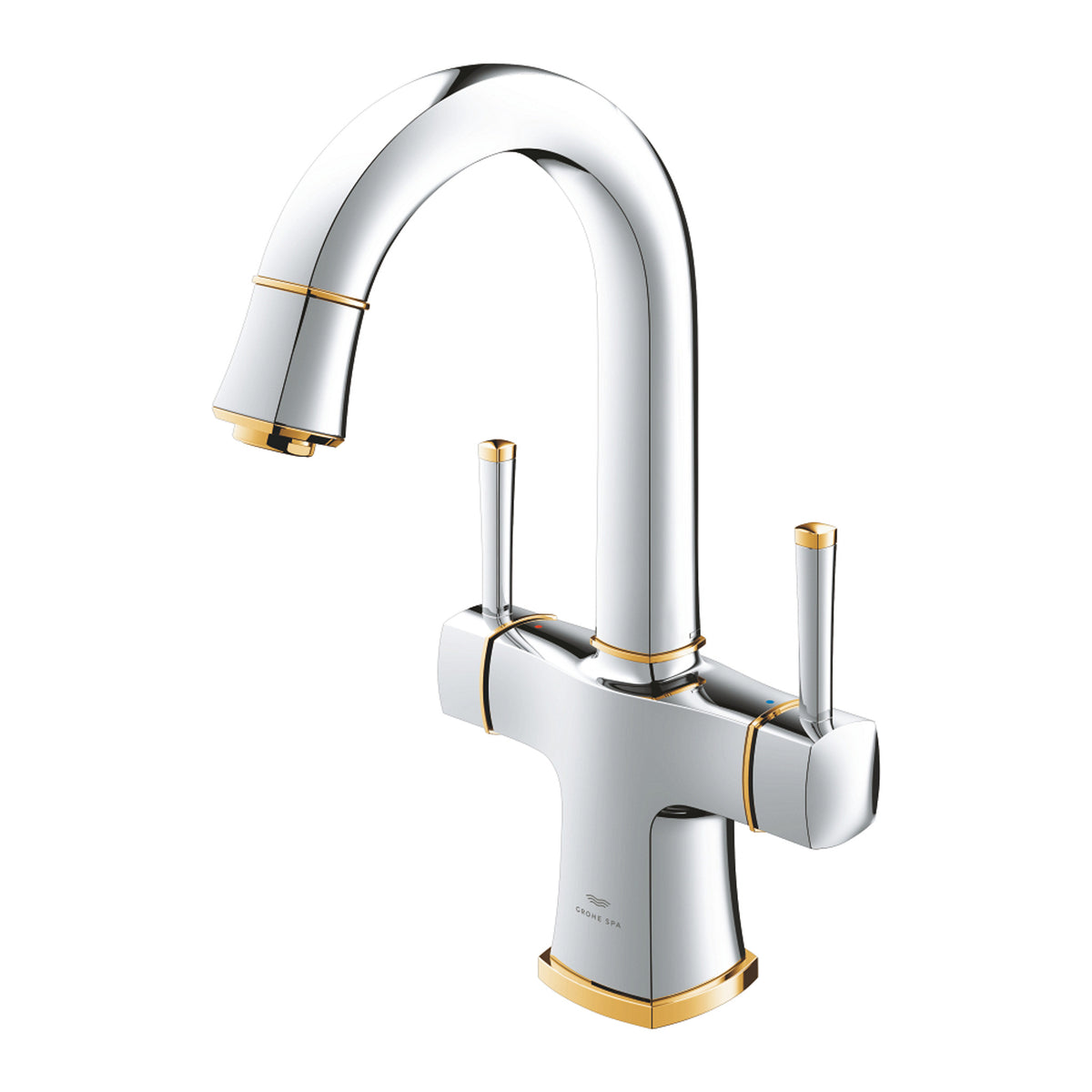 Grohe Grandera Sifon Kumandalı Lavabo Bataryası, Krom-Altın - Ürün Görseli