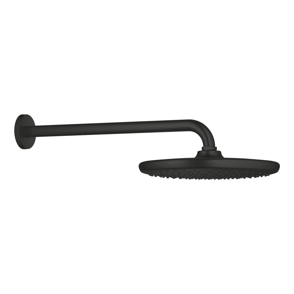 Grohe Tempesta 250 Yuvarlak Tepe Duşu Tek Akışlı, 25 cm (Duvardan Dirsek Dahil), Mat Siyah - Ürün Görseli