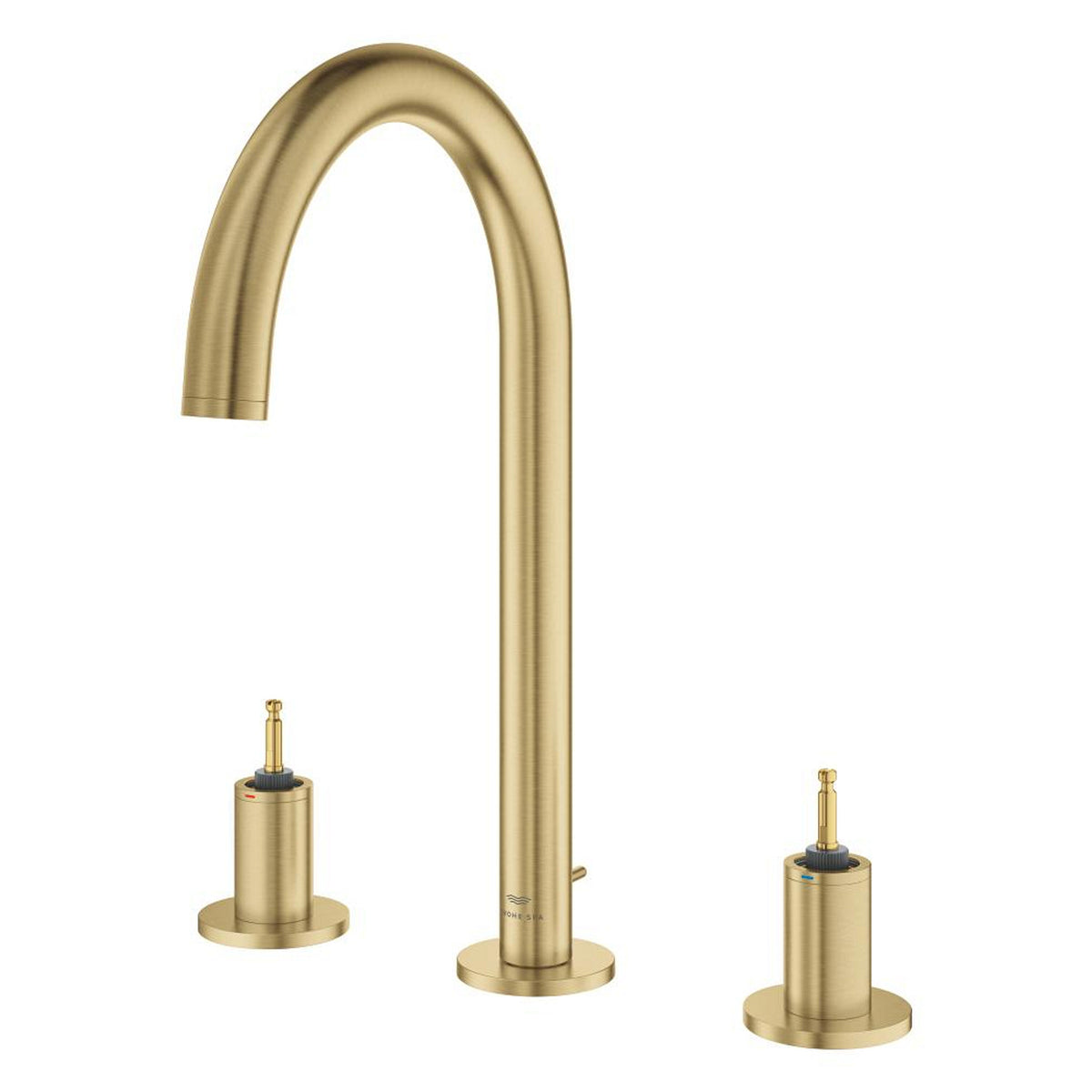 Grohe Atrio Private Collection 3 Delikli Ankastre Sifon Kumandalı Lavabo Bataryası (L-Boy), Fırçalı Altın - Ürün Görseli
