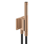 Grohe Rainshower Aqua Stick Ankastre Bağlantılı Manyetik El Duşu Seti, 2 Akışlı, Fırçalı Bakır (Siyah Duş Hortumu) - Ürün Görseli