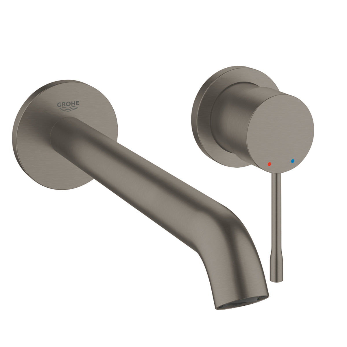 Grohe Essence Duvardan Ankastre Lavabo Bataryası L-Boyut (Sıva Üstü Grubu), Fırçalı Sert Grafit - Ürün Görseli