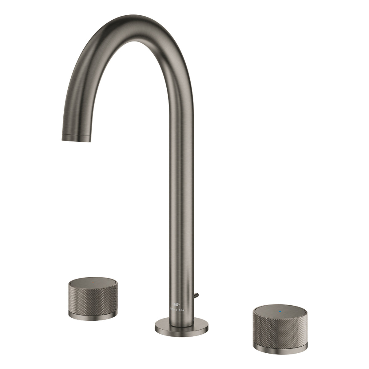 Grohe Atrio Private Collection 3 Delikli Ankastre Lavabo Bataryası, Sifon Kumandalı (L-Boy), Fırçalı Sert Grafit - Ürün Görseli