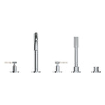 Grohe Atrio Private Collection 5 Delikli Ankastre Küvet Bataryası (Sıva Üstü Grubu) - Ürün Görseli