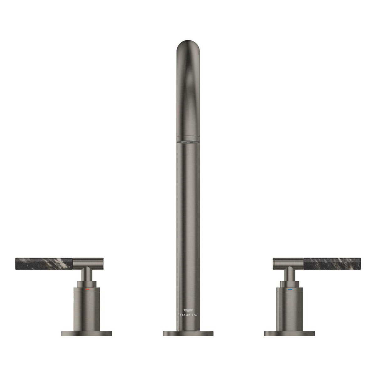 Grohe Atrio Private Collection 3 Delikli Ankastre Sifon Kumandalı Lavabo Bataryası (L-Boy), Fırçalı Sert Grafit - Ürün Görseli