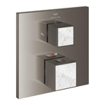 Grohe Allure Brilliant Private Collection Ankastre Termostatik Banyo Bataryası (2 Yollu, Sıva Üstü Grubu), Fırçalı Sert Grafit - Ürün Görseli