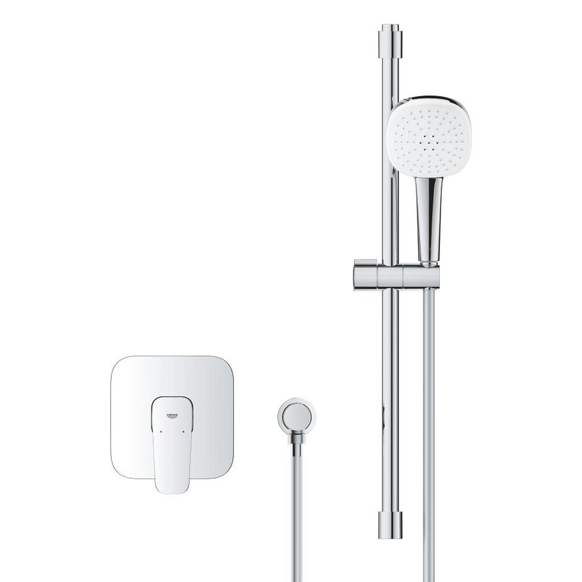 Grohe Cubeo Ankastre Duş Bataryası ve Sürgülü El Duşu Seti - Ürün Görseli