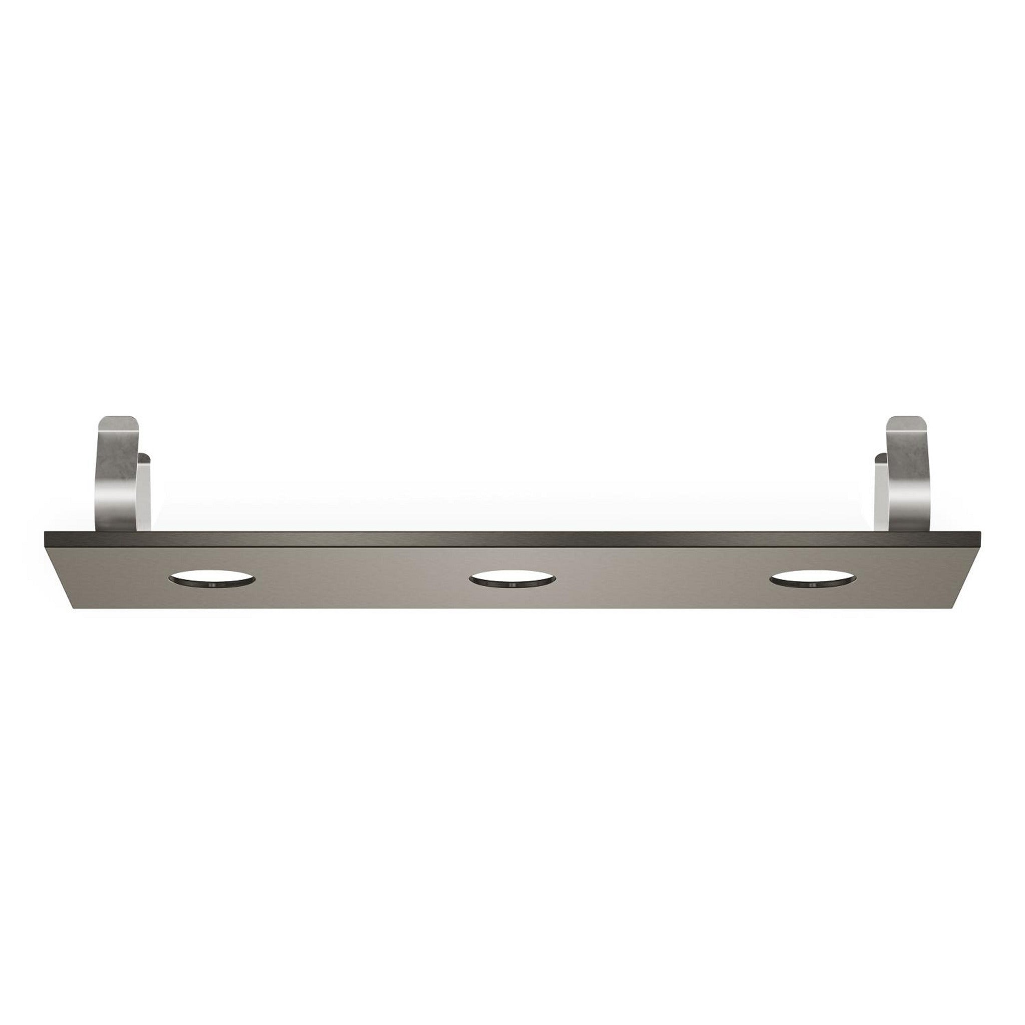 Grohe Rainshower Aqua Tiles Ankastre Tepe Duşu Kapağı, 3 Delikli, Fırçalı Sert Grafit - Ürün Görseli