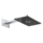 Grohe Rainshower Aqua Dikdörtgen Tepe Duşu Seti, 40x23 cm, 2 Akışlı, Siyah-Krom - Ürün Görseli