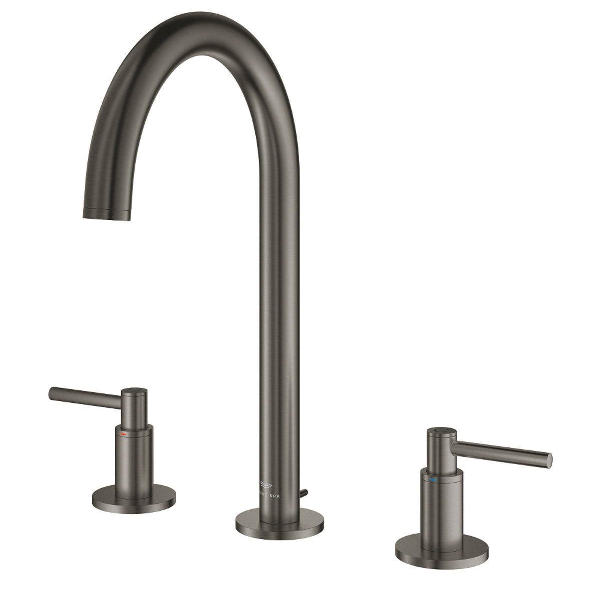 Grohe Atrio 3 Delikli Ankastre Lavabo Bataryası, Sifon Kumandalı, Fırçalı Sert Grafit - Ürün Görseli