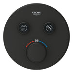 Grohe Grohtherm SmartControl Ankastre Termostatik Banyo/Duş Bataryası (Sıva Üstü Grubu), 2 Yollu, Hayalet Siyah - Ürün Görseli