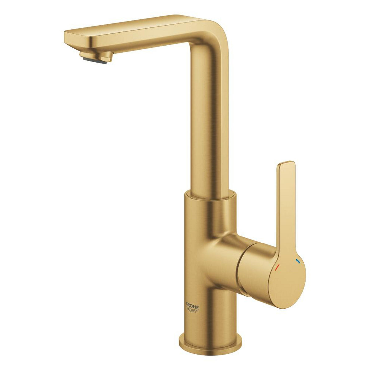 Grohe Lineare Yüksek Lavabo Bataryası, Sifon Kumandalı, Fırçalı Altın - Ürün Görseli