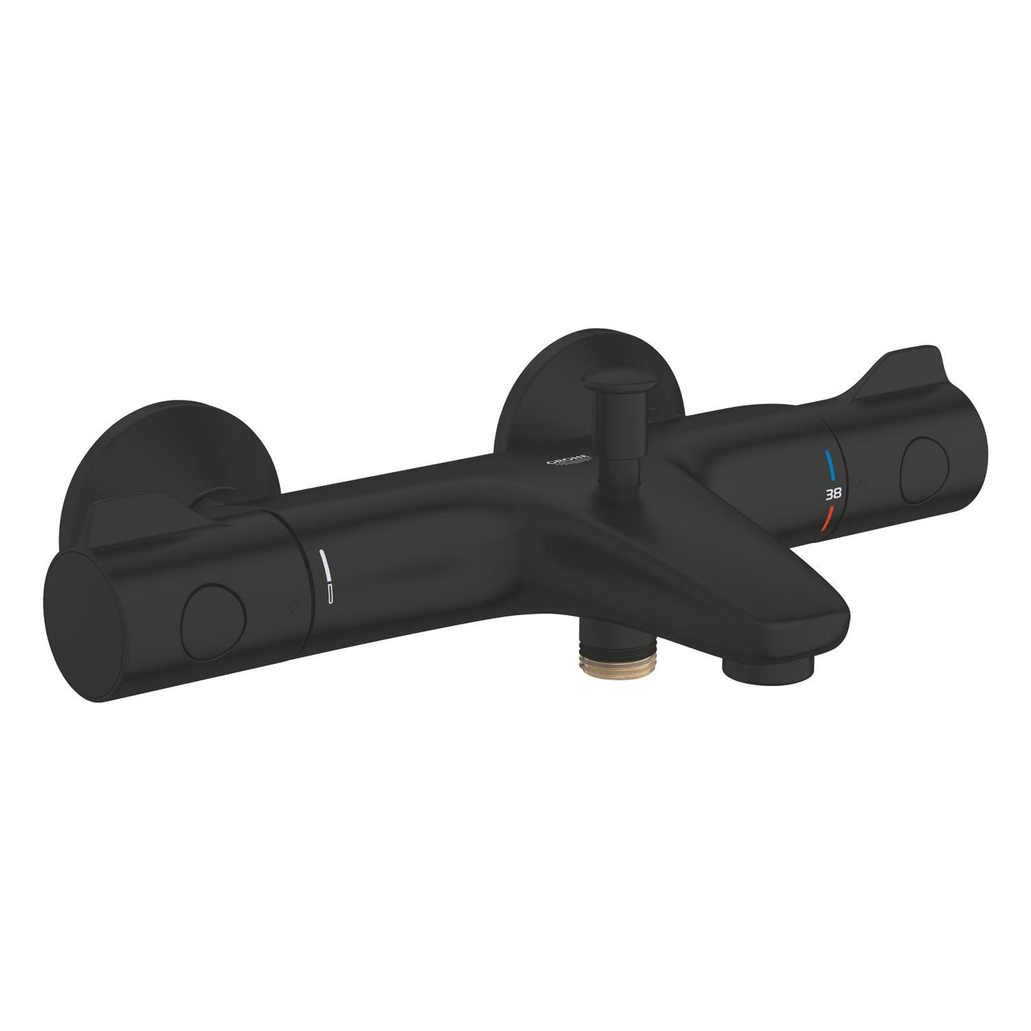 Grohe Grohtherm 800 Termostatik Banyo Bataryası, Mat Siyah - Ürün Görseli