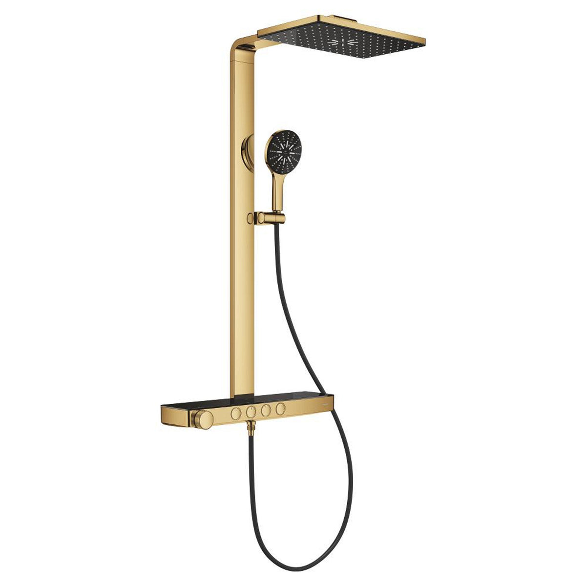 Grohe Rainshower Aqua Pure SmartControl Duş Sistemi, Duvara Monte, Termostatik Bataryalı Duş Kolonu, Altın - Ürün Görseli
