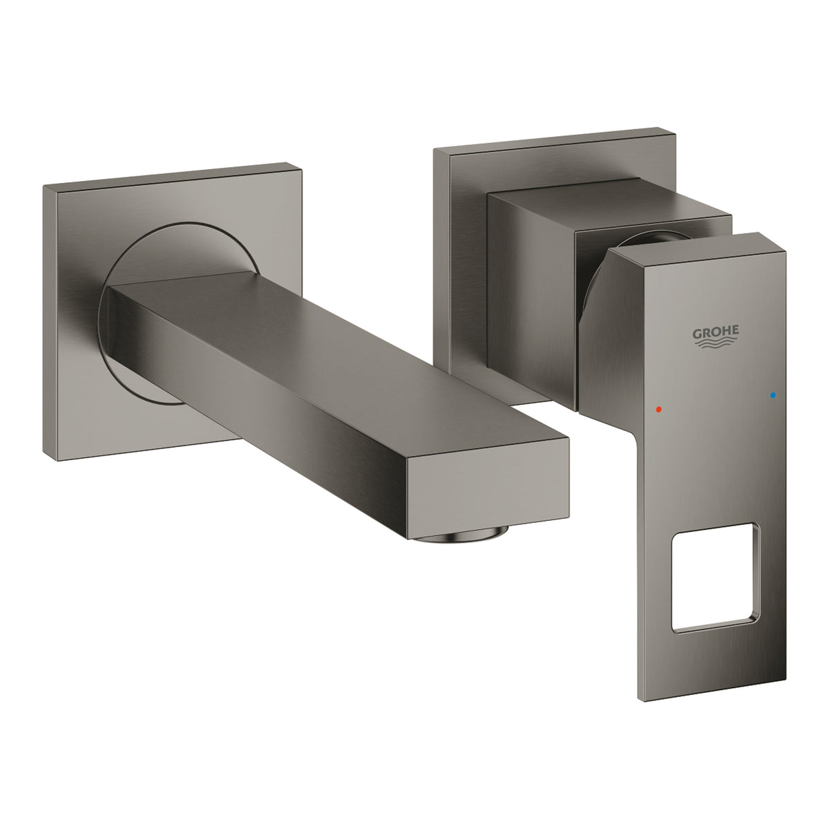 Grohe Eurocube Ankastre Lavabo Bataryası M-Boy (Sıva Üstü Grubu), Fırçalı Sert Grafit - Ürün Görseli